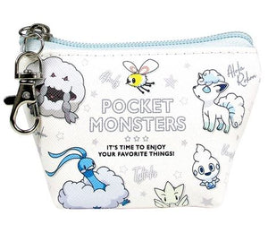 Pokemon Triangle Mini Pouch / Colors White Japanese Pokémon Center - Sweets and Geeks