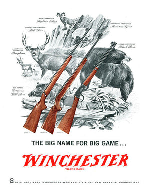 Winchester Big Game Metal Tin Sign - Sweets and Geeks