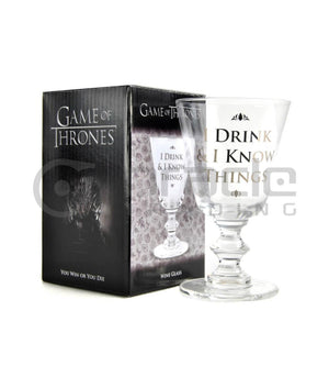 I Drink & I Know Things Wine Glass (Game of Thrones) - Sweets and Geeks