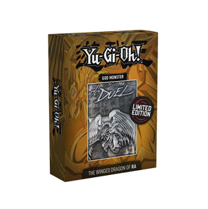 Yu-Gi-Oh! Replica God Card The Winged Dragon of Ra Limited Edition in Metal 5000 Pieces Individually Numbered - Sweets and Geeks