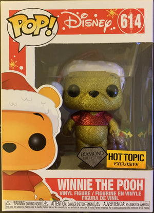 Funko Pop: Disney - Winnie the Pooh (Holiday)(Diamond Glitter Collection) Hot Topic Exclusive #614 - Sweets and Geeks