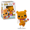 Funko Pop Disney: Winnie the Pooh - Winnie the Pooh (Valentine's)(Flocked) Hot Topic Exclusive #1008 - Sweets and Geeks