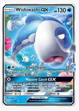 Wishiwashi GX SM - Cosmic Eclipse # 63/236 - Sweets and Geeks