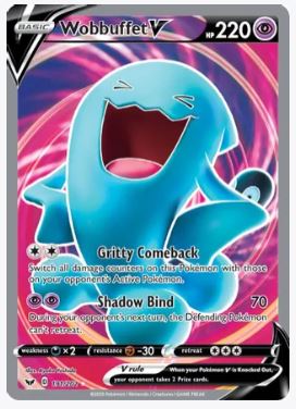 Wobbuffet V (Full Art) SWSH01: Sword & Shield Base Set # 191/202 - Sweets and Geeks