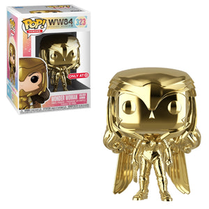 Funko Pop! Heroes: WW84 - Wonder Woman Golden Armor (Gold Chrome) (Target Exclusive) #323 - Sweets and Geeks
