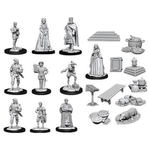 WizKids Deep Cuts Unpainted Miniatures: W12 Castle - Royal Court - Sweets and Geeks