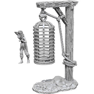 WizKids Deep Cuts Unpainted Miniatures: W12.5 Hanging Cage - Sweets and Geeks