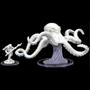 Critical Role Unpainted Miniatures: W02 Ashari Waverider & Octopus - Sweets and Geeks