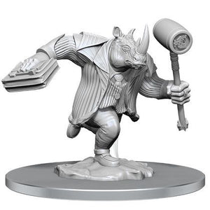 Wizkids Magic the Gathering Unpainted Miniatures: Freelance Muscle and Rhox Pummeler - Sweets and Geeks