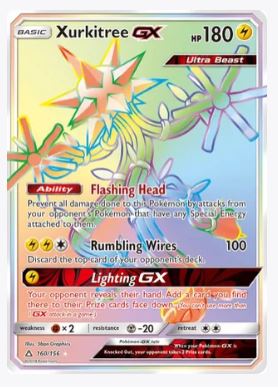 Xurkitree GX (Secret Rare) SM - Ultra Prism # 160/156 - Sweets and Geeks