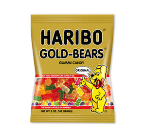 HARIBO GOLD BEARS PEG BAG 5oz - Sweets and Geeks