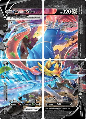 Zacian V-UNION [Set of 4] SWSH: Sword & Shield Promo Cards - Sweets and Geeks