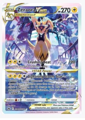 Zeraora VSTAR Crown Zenith: Galarian Gallery # GG43/GG70 - Sweets and Geeks