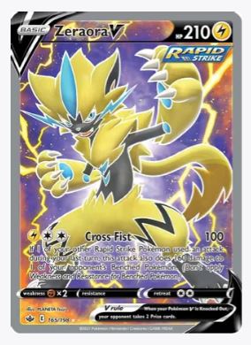 Zeraora V (Full Art) SWSH06: Chilling Reign # 165/198 - Sweets and Geeks