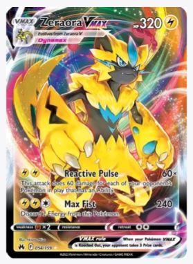 Zeraora VMAX Crown Zenith # 054/159 - Sweets and Geeks