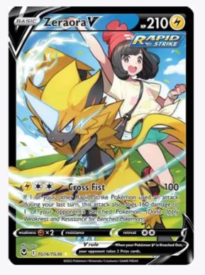 Zeraora V SWSH12: Silver Tempest Trainer Gallery	# TG16/TG30 - Sweets and Geeks