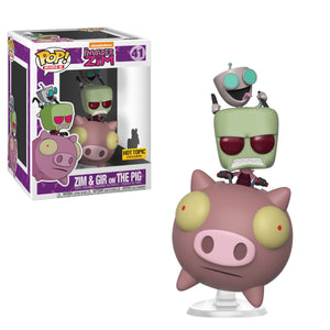 Funko Pop Television: Invader Zim - Zim & Gir on The Pig (Hot Topic Exclusive) #41 - Sweets and Geeks