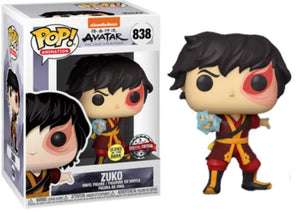 Funko POP! Animation: Avatar the Last Airbender - Zuko (Glow in the Dark) (Special Edition Exclusive) #838 - Sweets and Geeks